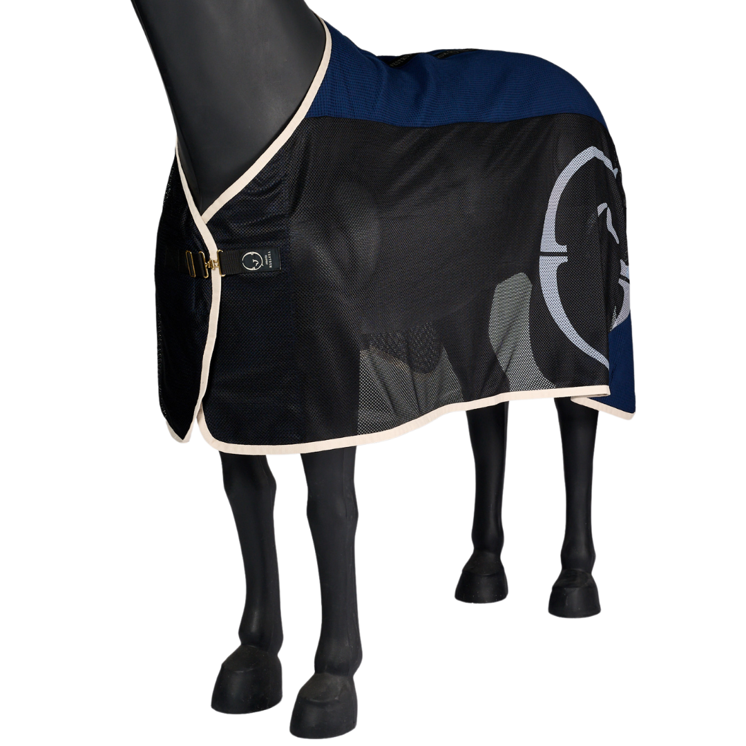 Vestrum Zweet/Vliegendeken Bergamo Marineblauw/Zwart/Creme