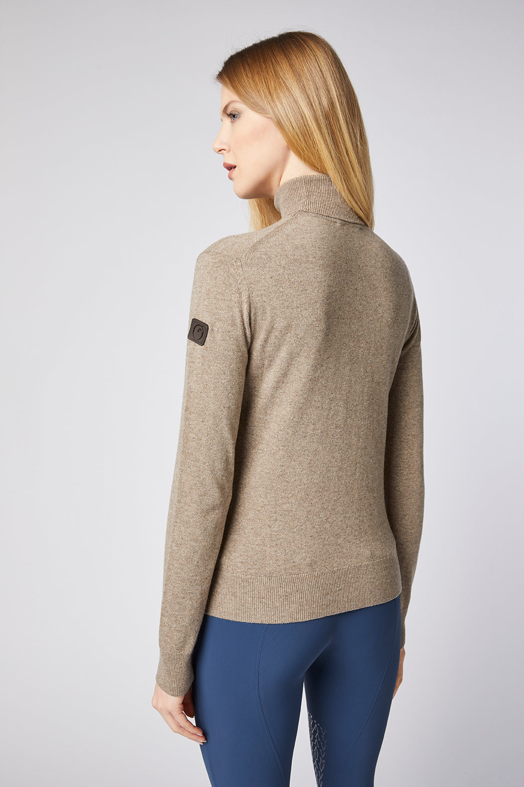 Vestrum Stickad tröja Oyace Hazelnut/Blue - Lead Sports AB