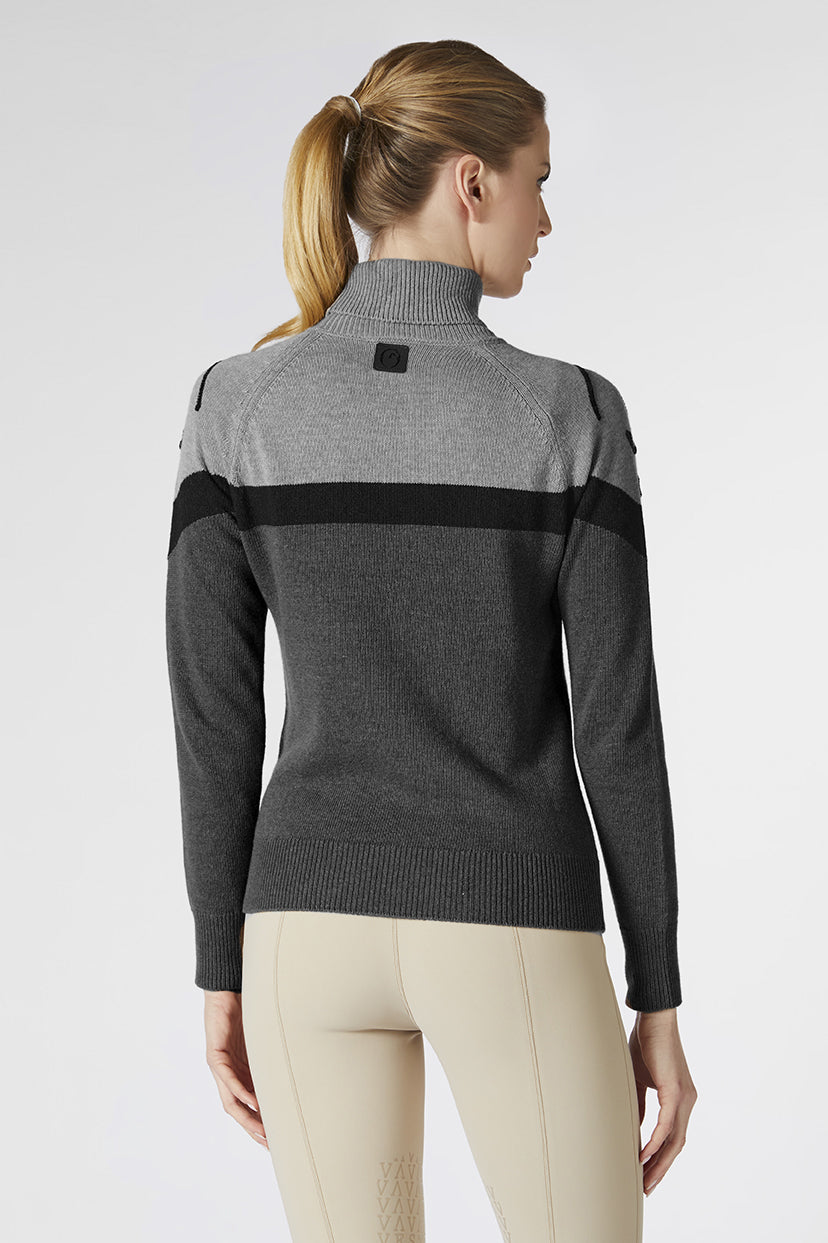 Vestrum Stickad tröja Chamois Medium Grey/Dark Grey