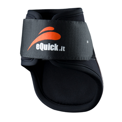 eQuick - eShock - Rear Velcro Black Bakbensskydd