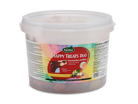 Ravene Happy Treats Duo Hästgodis Hink 2 kg