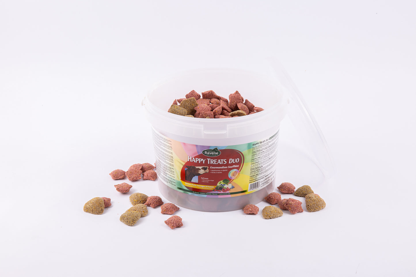 Ravene Happy Treats Duo Hästgodis Hink 2 kg