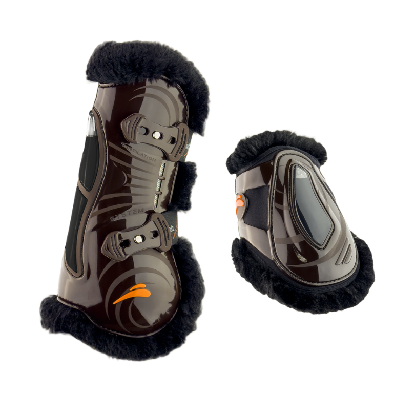 eQuick - eAirshock Legend Bakbensskydd Brun med fluff