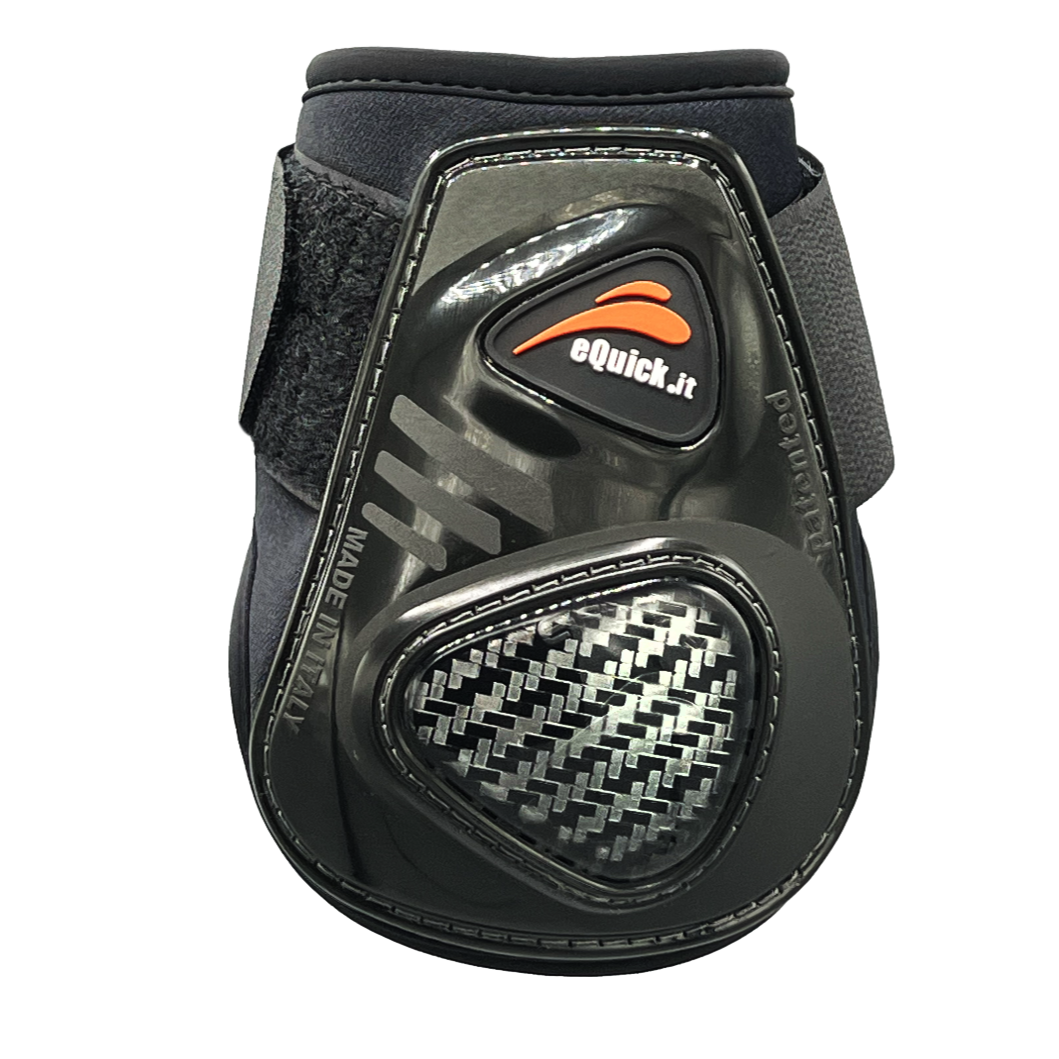 eQuick - eCarbon shock - Rear Velcro Black - Lead Sports