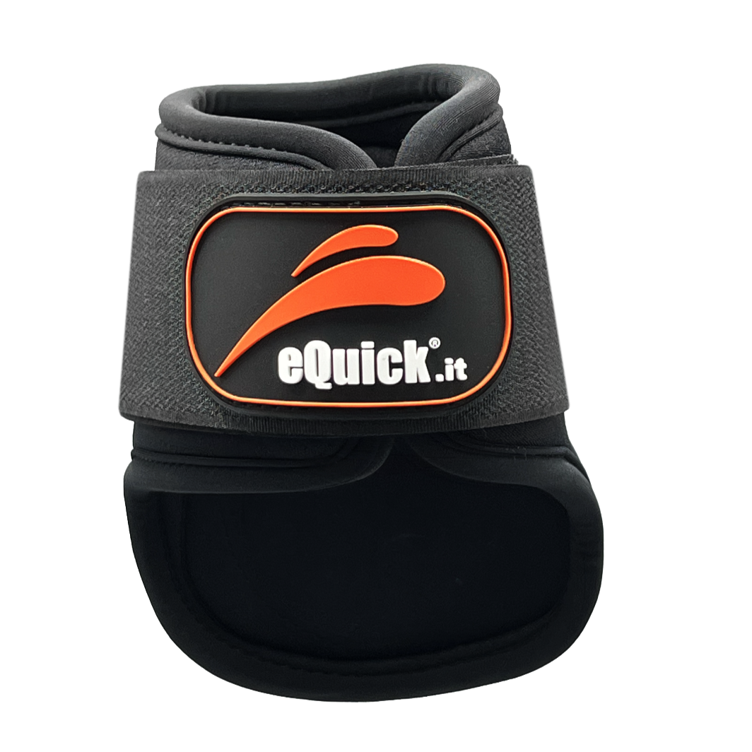 eQuick - eCarbon shock - Rear Velcro Black - Lead Sports