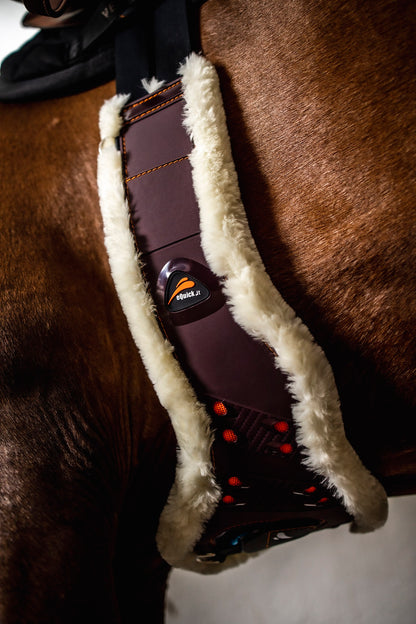 eQuick - eSapphire Guard Girth Sadelgjord svart fluffig