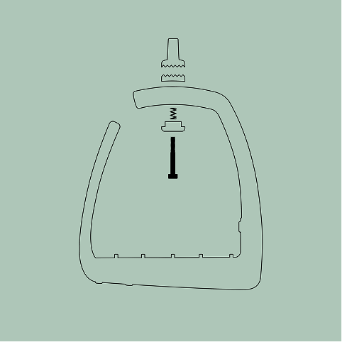 Ryde Adjustable - Skruvar Svart reservkit